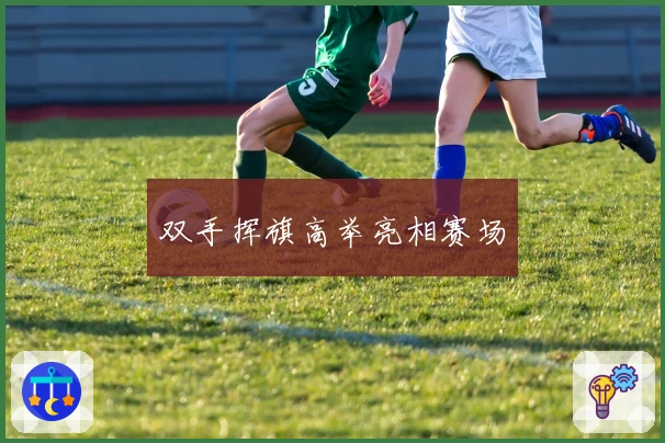 双手挥旗高举亮相赛场